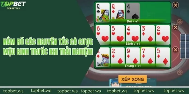 Nắm rõ các nguyên tắc cá cược mậu binh trước khi trải nghiệm